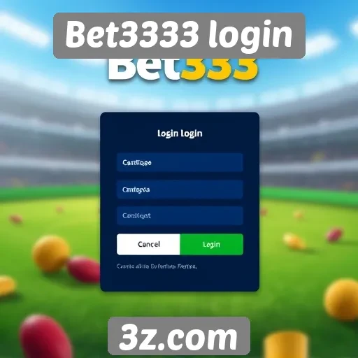 Interface do site Bet3333 login é acessível e intuitiva