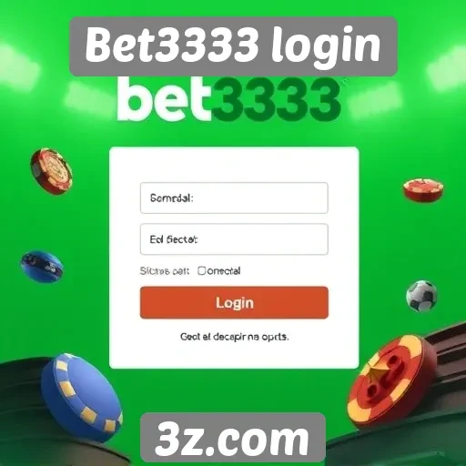 Revisão completa do processo de login no Bet3333