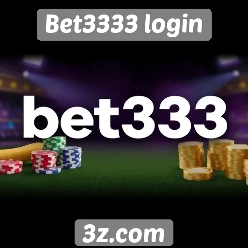 Processo de registro no Bet3333 login