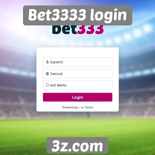 Acessando a plataforma Bet3333 login de forma segura